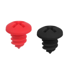 Kit com 3 Tampas de Garrafa em Silicone em Formato de Parafuso na internet