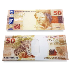 Carteira Slim Dinheiro Nota de Real