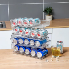 Porta Latas 2 andares com design deslizante prático na internet
