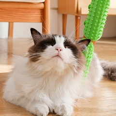 Escova de Canto em Silicone para Gatos - Conforto e Diversão para Seu Pet
