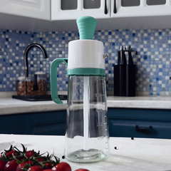 Garrafa Porta Óleo com Dispenser pincel em silicone - loja online