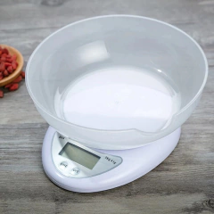 Imagem do Balança Digital de Cozinha com tigela 1g a 5kg Alta Precisão