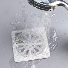 Imagem do Kit 50 Adesivos Telados Descartáveis Protetores de Ralo