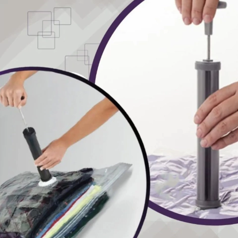 Bomba Manual para Saco à Vácuo Organizador Protetor Hermético