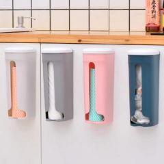 Porta Sacola de parede Puxa Saco Dispenser Organizador