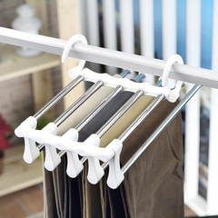 Kit 5 Cabide para Calças Múltiplo Aço Inox 5 espaços - La Criativa | Loja De Presentes Criativos, Utilidades Domésticas, Produtos Para Casa