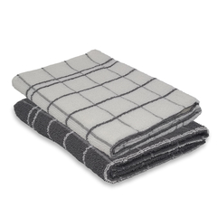 Kit 2 Panos de Copa Chef TEKA 70 x 45 cm 100% Algodão Cinza - La Criativa | Loja De Presentes Criativos, Utilidades Domésticas, Produtos Para Casa