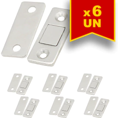 Kit 6 Fechos Magnéticos para Gavetas e Armários