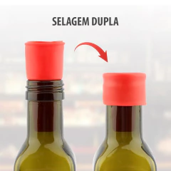Kit com 4 Rolhas de Silicone Reutilizáveis para Garrafas de Vinho na internet