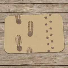 Tapete Decorativo Pegadas e Pegadinhas patinhas