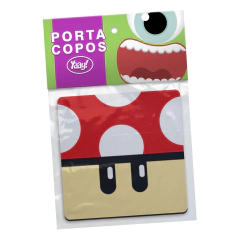 Jogo de Porta Copos Cogumelos e Blocos - 4 peças na internet