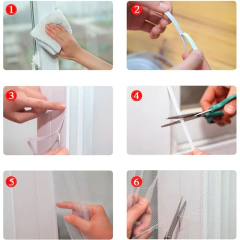 Tela Mosquiteira 130 x 150 cm Fácil aplicação com velcro - loja online