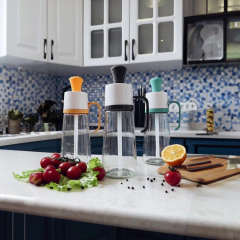 Garrafa Porta Óleo com Dispenser pincel em silicone