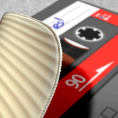 Tapete Decorativo Fita Cassete K7 Só as melhores - comprar online