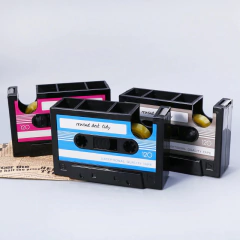 Porta Trecos com dispenser de fita adesiva Fita Cassete K7 - La Criativa | Loja De Presentes Criativos, Utilidades Domésticas, Produtos Para Casa