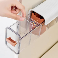 Kit 3 Organizadores Gaveta Multiuso 6 Divisórias Meias Joias Cabos