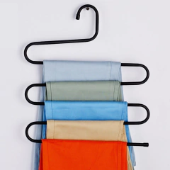 Cabide para Calças Saias Bermudas 5 espaços metal - comprar online