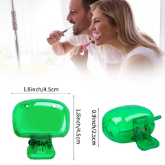 Kit com 4 Capas Protetoras para Escova de Dentes - Tipo Presilha Piranha