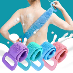 Imagem do Esponja Elástica Esfoliante de banho lava costas em silicone