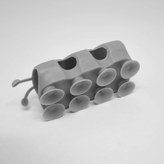 Suporte Lagarta para Ducha Chuveiro Taturana com ventosas