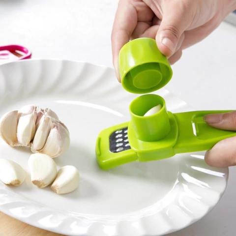 Ralador Multifunção Alho Gengibre Aço Inox