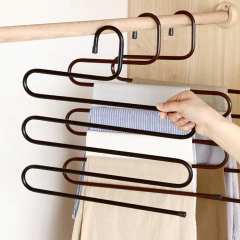 Cabide para Calças Saias Bermudas 5 espaços metal