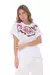 Remera BORDADA FLOR dreams en internet