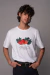 Remera blanca overside "Verduras"