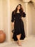 Vestido Max Midi Mullet Manga Longa Elastec nas Costa REF: Angela - comprar online