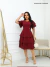 Vestido Midi Com Saia Três Marias e Manga Curta - REF: Eliana - Barsons