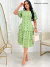 Imagem do Vestido Midi Com Saia Três Marias e Manga Curta - REF: Eliana