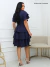 Vestido Midi Com Saia Três Marias e Manga Curta - REF: Eliana na internet