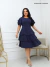 Vestido Midi Com Saia Três Marias e Manga Curta - REF: Eliana na internet