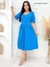 Imagem do Vestido Em Crepe Romântico Com Decote Coração Mídi - REF: Evelyn