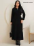 Imagem do Vestido Em Moletinho Melange Manga Longa Com Ziper - REF: Amy