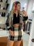 Conjunto Xadrez Flanelado – Jaqueta + Saia