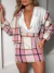 Conjunto Xadrez Flanelado – Jaqueta + Saia
