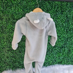 Macacão fleece com capuz - Silver