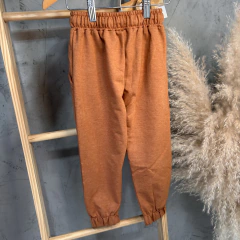 Calça moletom caramelo sem pelúcia - comprar online