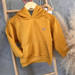 Moletom peluciado com capuz caramelo - Up baby