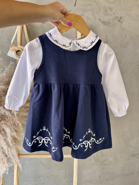 Vestido + camisa bordada - Milon