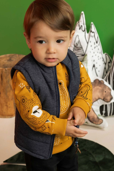 Moletom amarelo - Luc boo 50518 - comprar online