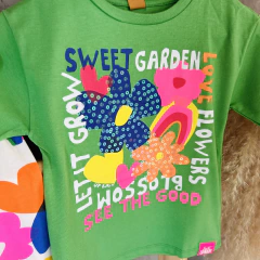 Conjunto camiseta e legging flor - Up baby - comprar online