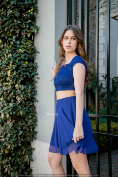 TOP Y POLLERA CORTA - Boiler