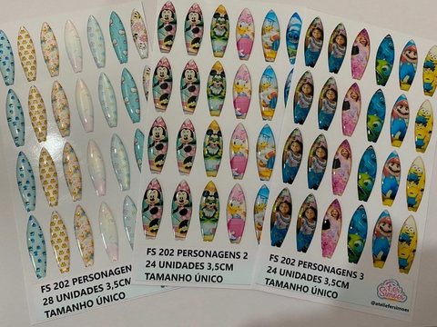 FS 202 PRANCHAS PERSONAGENS - comprar online