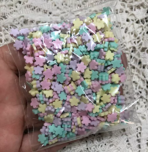 CONFEITO MINI FLORES CANDY