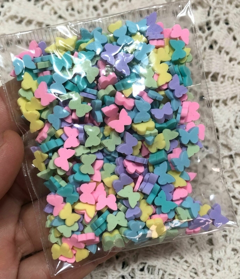 CONFEITO MINI BORBOLETA ALGODÃO DOCE