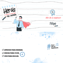 COLEÇÃO DIA DOS PROFESSORES - CANECAS EM LAÇOS