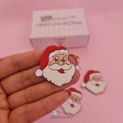Kit com 2 Apliques Emborrachado - Papai Noel