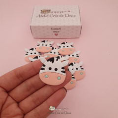 Kit com 2 Apliques Emborrachado - Safari Vaquinha